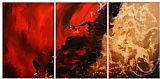 Abstract Canvas Paintings - Warmth iii